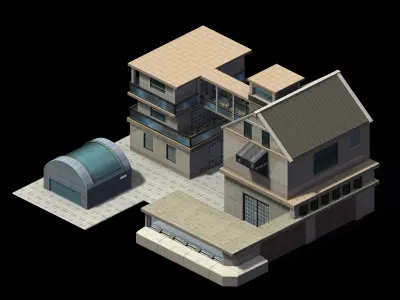 Future World - Factory 02 3D model