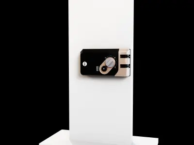 Large Digital Door Lock 3D model YDR 41A Low-poly 3D model Low-poly 3D model