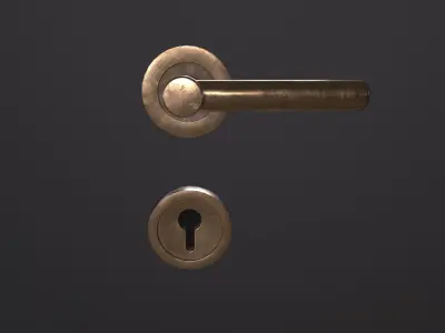 Door handle 3D Model Low-poly 3D model