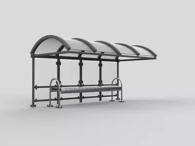 Bus Stop 03  3D model