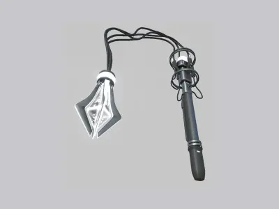 SciFi Flail A10 Metal - Sci Fi Weapon Design Low-poly 3D model