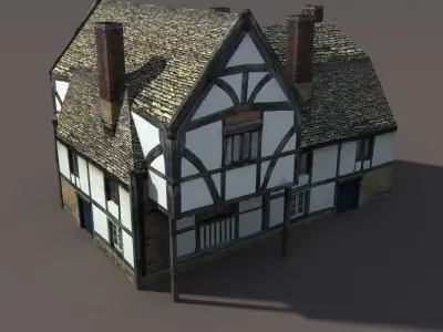 Apartment House 112 Low-poly 3D model