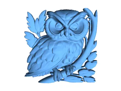 Owl 3D Model 3D print model