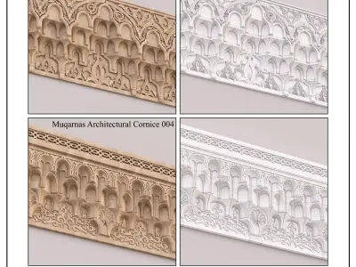 Muqarnas Architectural Set - Vol 2 - 2 models 3D model