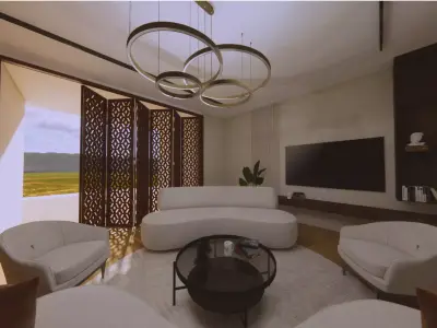 partition wood honeycomb 3D model