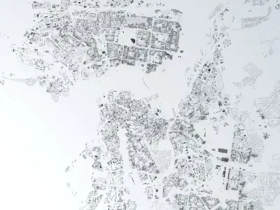 Kazan Streets and Buildings 3D model