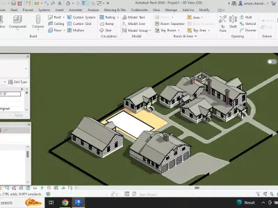 Historic Building and Barn Construction 3D model