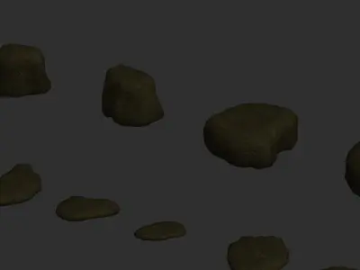 Assorted Rocks - Earth 1 Low-poly 3D model
