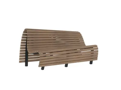 Park Sitting Bench 3D model
