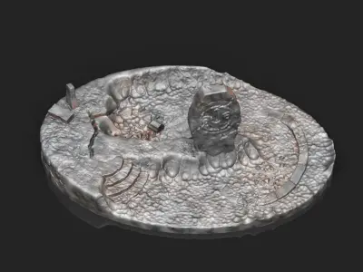 Alien Deset Terrain 3D print model