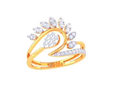 Women Ring MTL 3dm STL OBJ FBX Details 3D print model order