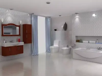 Bathroom design 3D model
