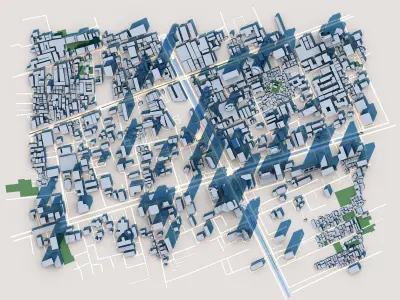 King Power Mahanakhon Baiyoke Tower II Bangkok Thailand  3D model