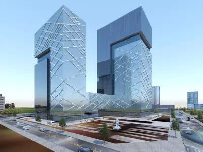 Office Building 3D model 528