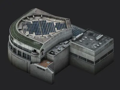 San Francisco Symphony Low-poly 3D model