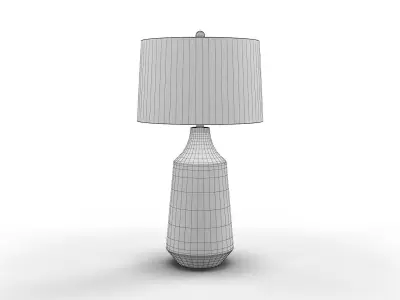 Rocco Hammered Jar Table Lamp 3D model