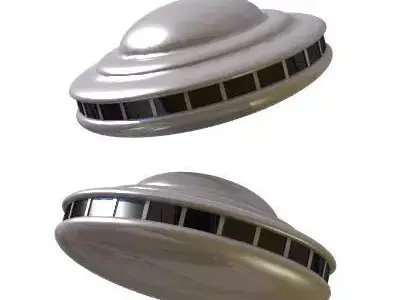 30 Realistic Flying Saucers 3D model