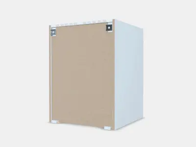 METOD Base cabinet for built-in oven-sink Low-poly 3D model