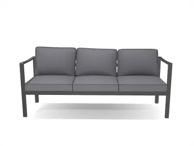 out bench sling fabric 020 Low-poly 3D model