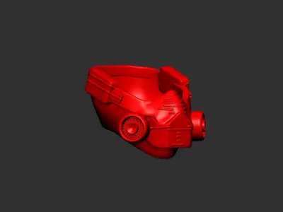 Gas mask helmet 3d model scifi sculpt 3D model