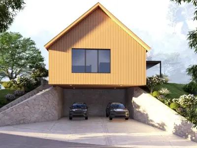  3D Exterior Scene 3D model design garden and landscape 3D model 10