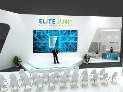 exhibition Science and technology booth ideas 3D model