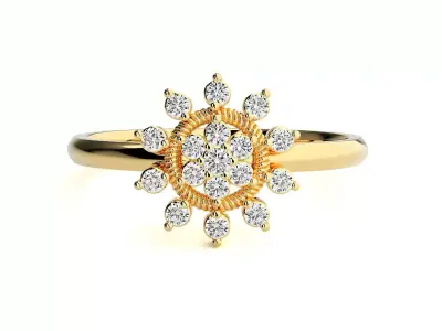 Women ring 3D print model 147