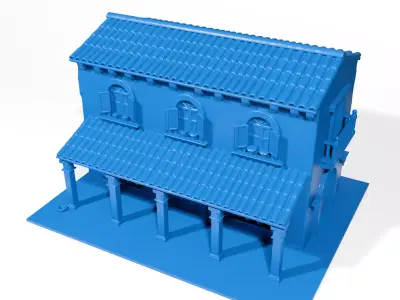 Mexican Hacienda House 3D print model
