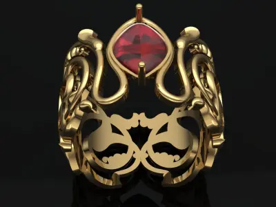 eslimi design ring 3D print model