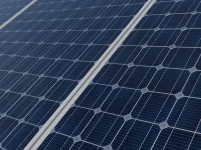 Solar panels 3D model