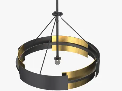 Vankirk 3 Light Drum Chandelier 3D model