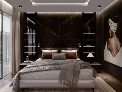 Modern bedroom sketchup design 3D model