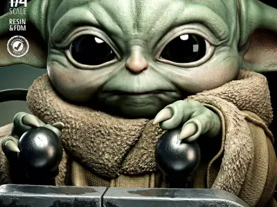  STAR WARS IG-12 and Grogu Portrait Bust  3D print model