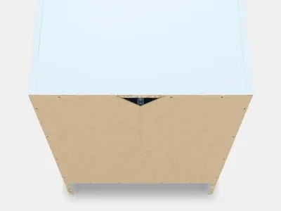 BAGGEBO Cupboard with doors Low-poly 3D model