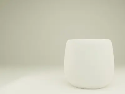 Decorative Two Material Vase Low-poly 3D model