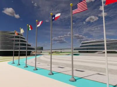 Modern City Block -A9 3D model