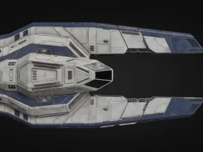 Toaster - Spaceship High Poly 3D model