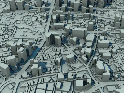 Seoul City South Korea 3D print model