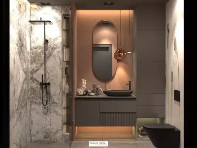 Bathroom II Design DV Villa 3D model