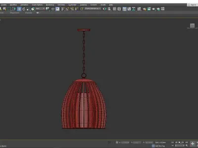 Carling Pendant Light Low-poly 3D model