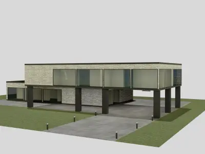 Villa house 3D model