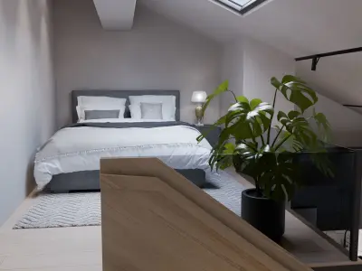 Loft interior design 3D model