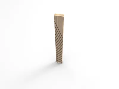 Lampara de pie con inserto acrilico Free 3D model
