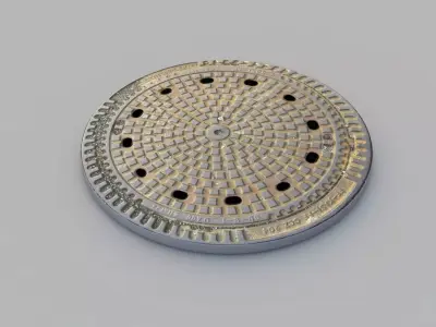 Sewer Grate 06 3D model