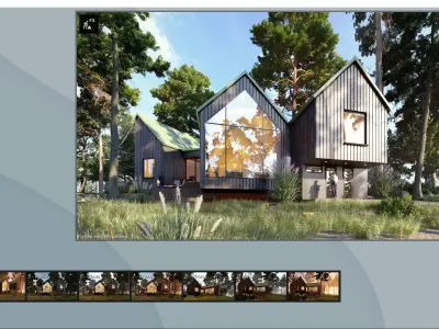 SCENE LUMION 11 5 AND ABOVE box house BY YOGA4ARCH  3D model