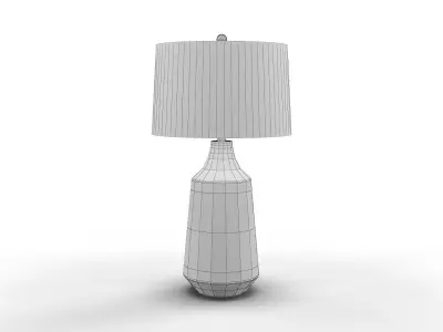 Rocco Hammered Jar Table Lamp 3D model