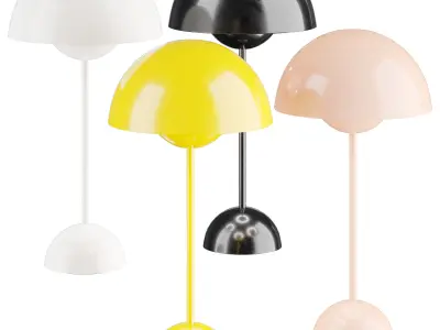 Flowerpot Table Lamp VP3 3D model