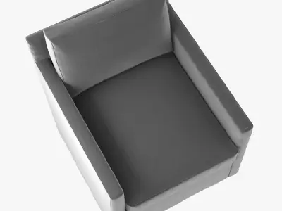 Restoration Hardware Oliver Track Arm Swivel Chair 3D model