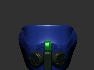 gas mask helmet scifi high poly  3d printable  3D model