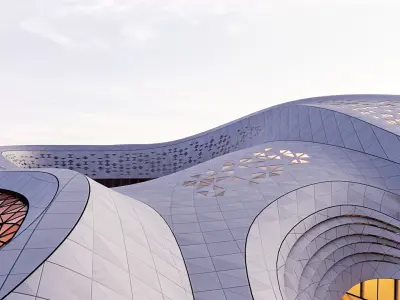 Futuristic building  51 3D model